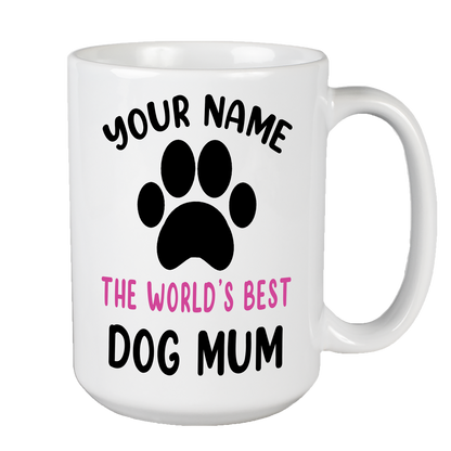 Customized The World's Best Dog Mum Coffee Mug