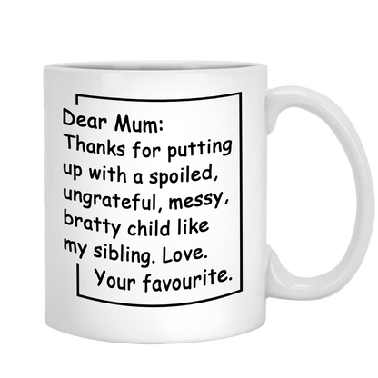 Thanks For Putting Up Non Custom Mug For Mom