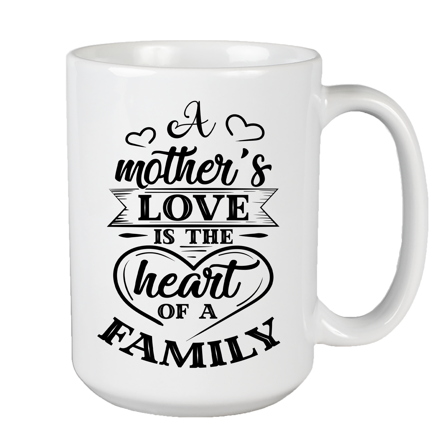 Mother's Love Is The Heart Of A Family Coffee Mug