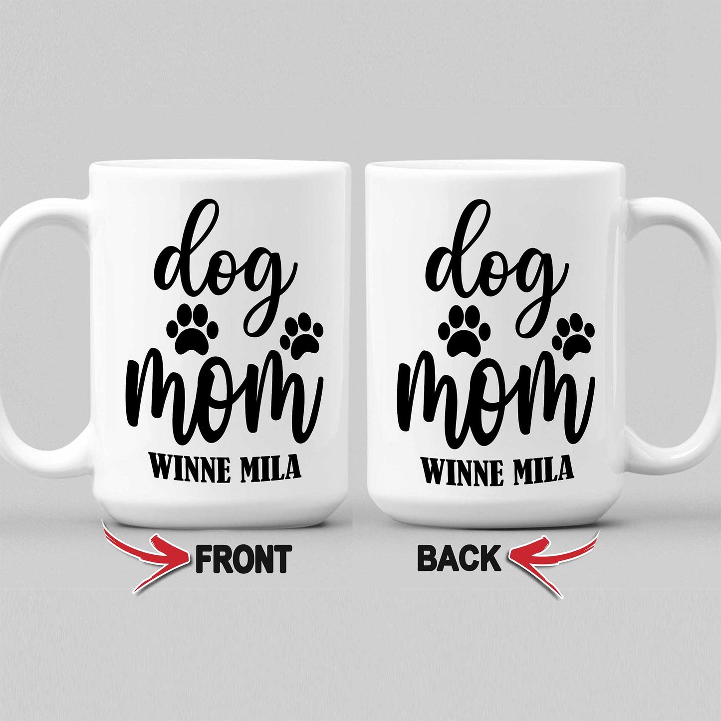 Customized Dog Mom Ceramic Coffee Mug