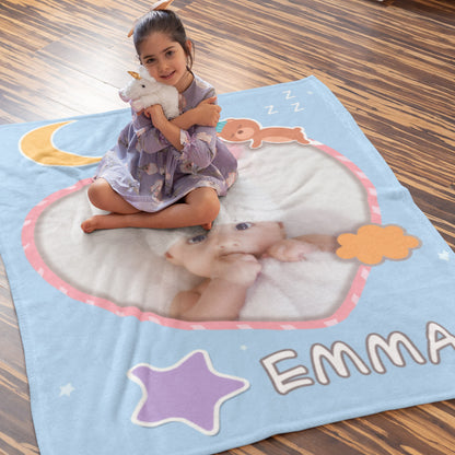 Baby Name Customized Blanket For Kids