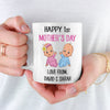 Custom Ceramic Coffee Mug For Mom With Names