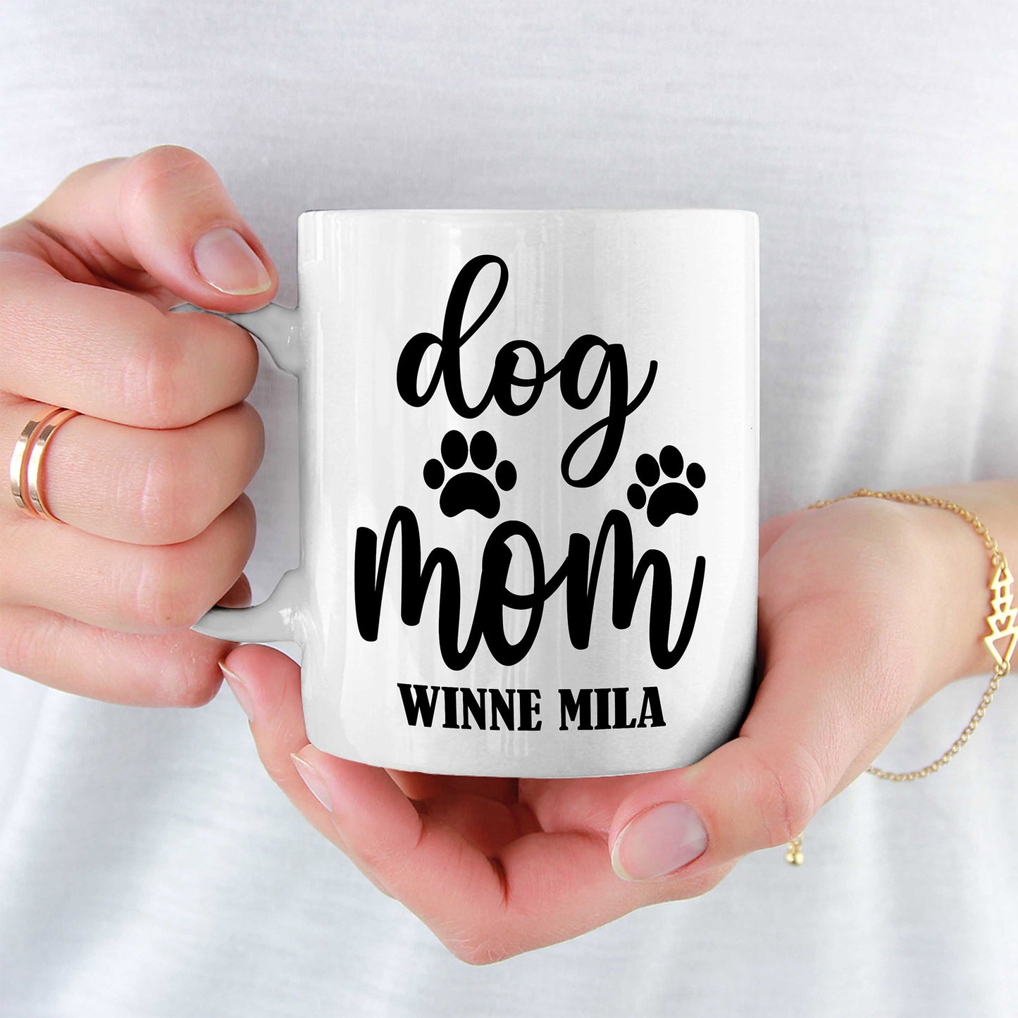 Customized Dog Mom Ceramic Coffee Mug