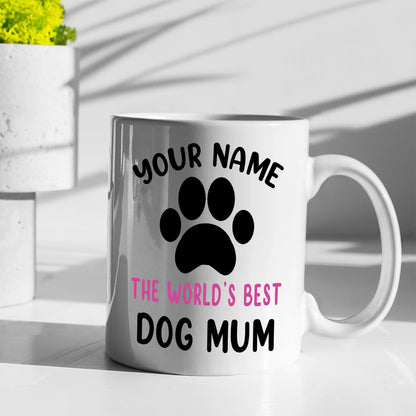 Customized The World's Best Dog Mum Coffee Mug