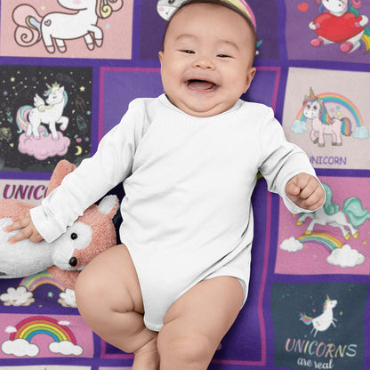 Customized Unicorn Toddler Blanket