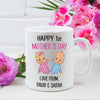 Custom Ceramic Coffee Mug For Mom With Names