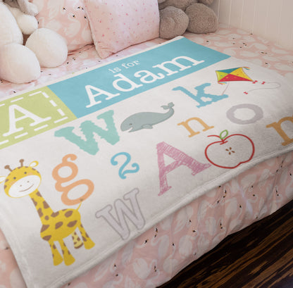 Custom Baby Name Blanket For Kids