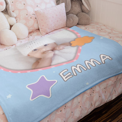 Baby Name Customized Blanket For Kids