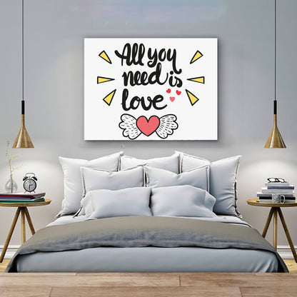 "All You Need Is Love" Wall Canvas