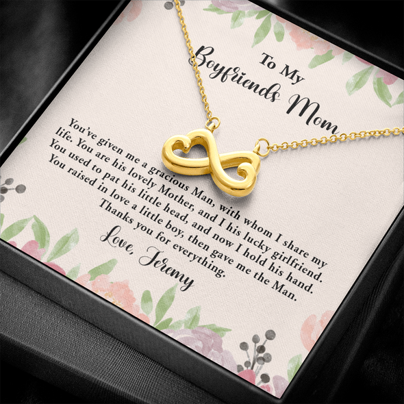 For Boyfriend's Mom, Infinity Hearts Necklace, Mother's Day Gift For Her, Christmas Gift, Birthday Gift, Necklace For Her, Precious Gift For Her, Jewelry For Her