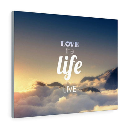 "Love The Life You Live" Wooden Wall Art