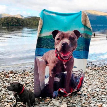 Custom Pet Photo Blanket For Pet Lovers