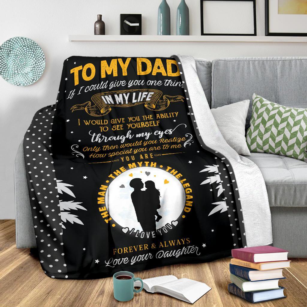 Father's Day Special **The Man The Myth The Legend** Fleece Blanket